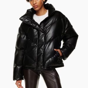 Wilfred vegan leather Cloud puffer coat